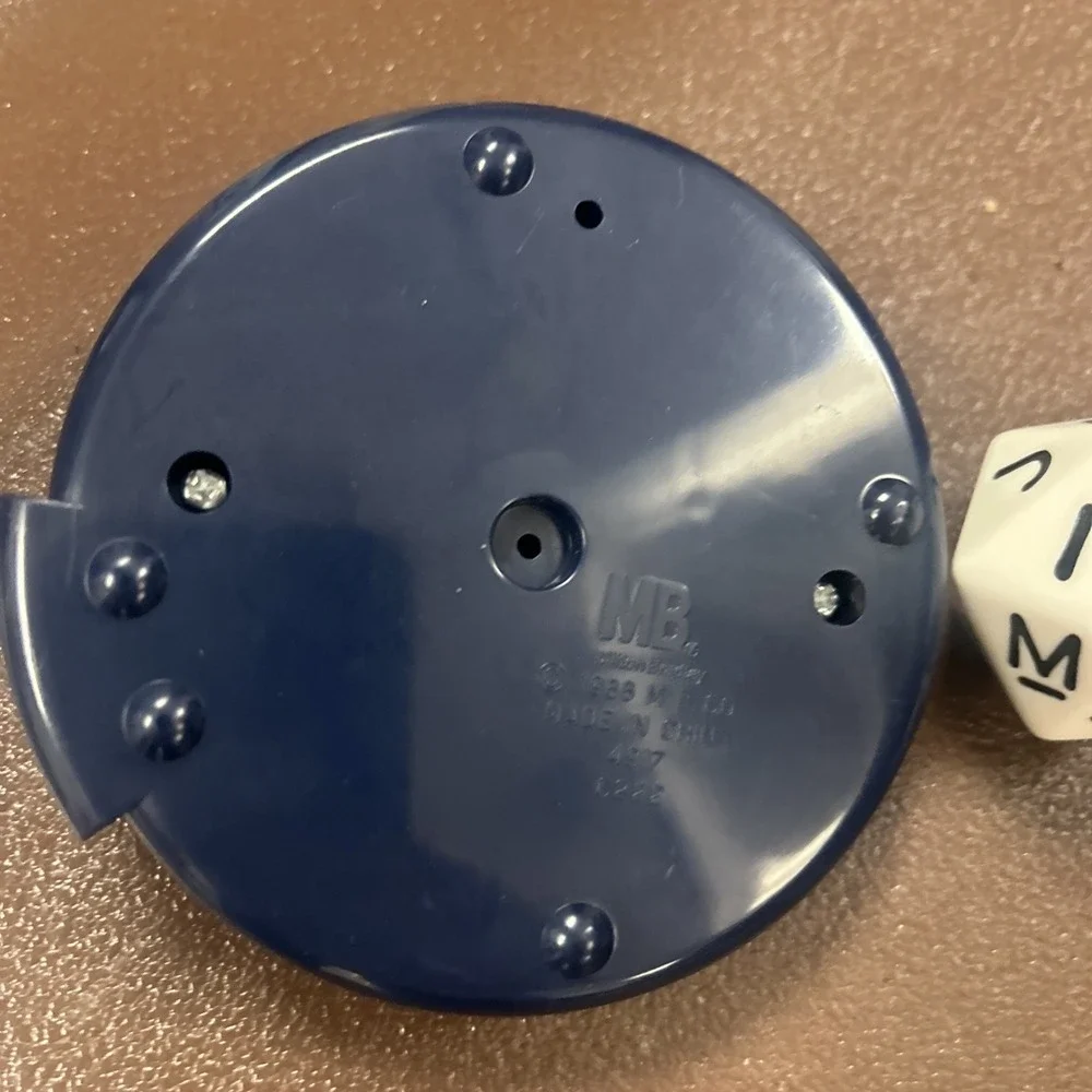 Scattergories Timer and Letter Die 20 Sided Dice Game Replacement Parts Blue
